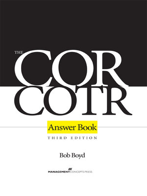 cover image of The COR/COTR Answer Book